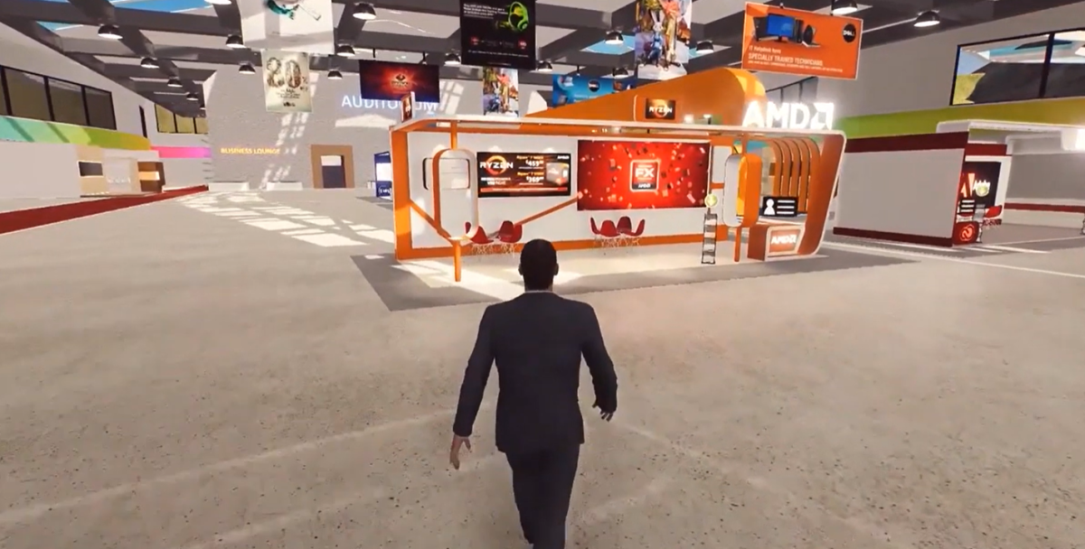Avatar Walking Virtual Trade Show Avatar Walking Virtual Trade Show