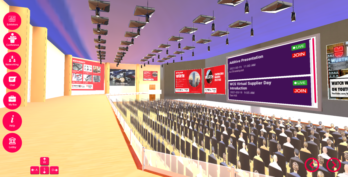 WCS Supplier Day Screenshot of Auditorium